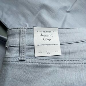 Talbots Soft Blue Jegging Crop